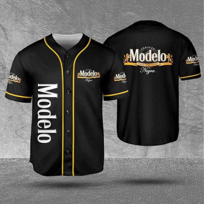 Black Modelo Negra Beer Baseball Jersey Sports Gift For Dad Black Modelo Negra Beer Baseball Jersey Sports Gift For Dad