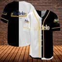Black White Split Modelo Especial Beer Baseball Jersey Black White Split Modelo Especial Beer Baseball Jersey