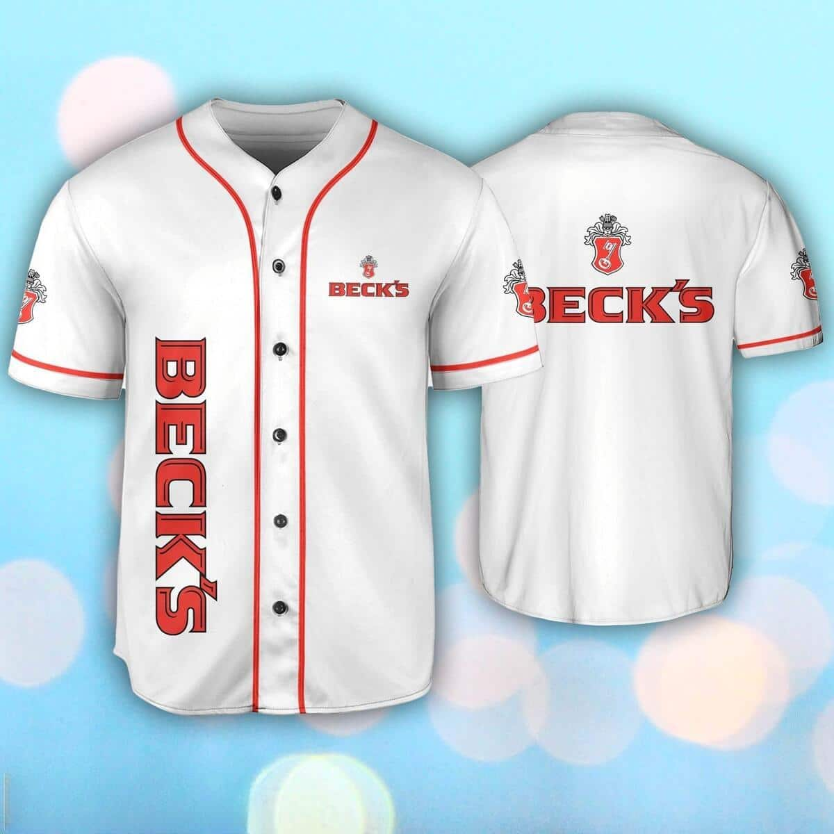 Beck’s White Baseball Jersey Gift For Beer Lovers