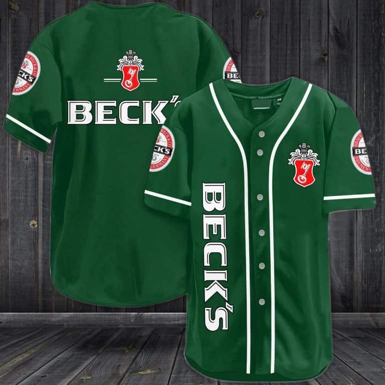 Beck’s Beer Baseball Jersey Gift For Sporty Husband Beck’s Beer Baseball Jersey Gift For Sporty Husband