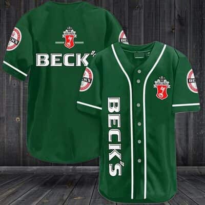 Beck’s Beer Baseball Jersey Gift For Sporty Husband Beck’s Beer Baseball Jersey Gift For Sporty Husband