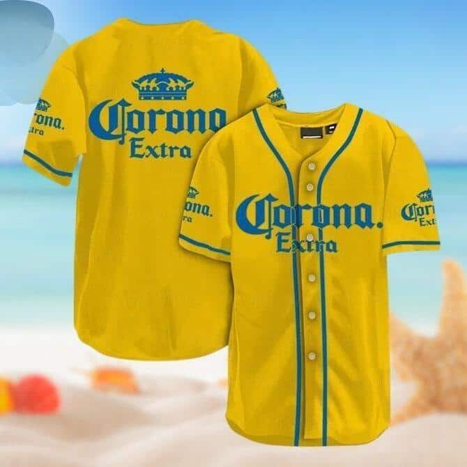 Corona Extra Beer Baseball Jersey Gift For Baseball Fans Corona Extra Beer Baseball Jersey Gift For Baseball Fans