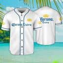 White Corona Extra Baseball Jersey Gift For Beer Drinkers White Corona Extra Baseball Jersey Gift For Beer Drinkers