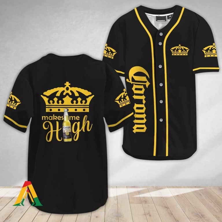 Corona Extra Make Me High Baseball Jersey Corona Extra Make Me High Baseball Jersey