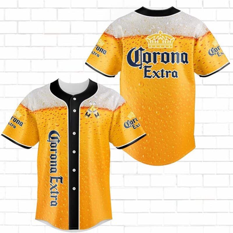 Corona Extra Beer Baseball Jersey Gift For Sporty Boyfriend Corona Extra Beer Baseball Jersey Gift For Sporty Boyfriend