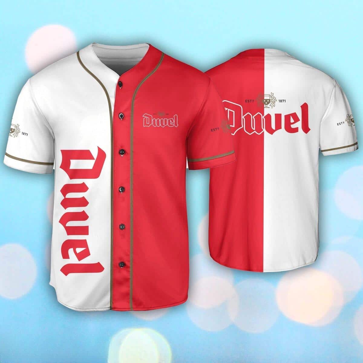 Duvel Beer Baseball Jersey Gift For Sporty Husband Duvel Beer Baseball Jersey Gift For Sporty Husband