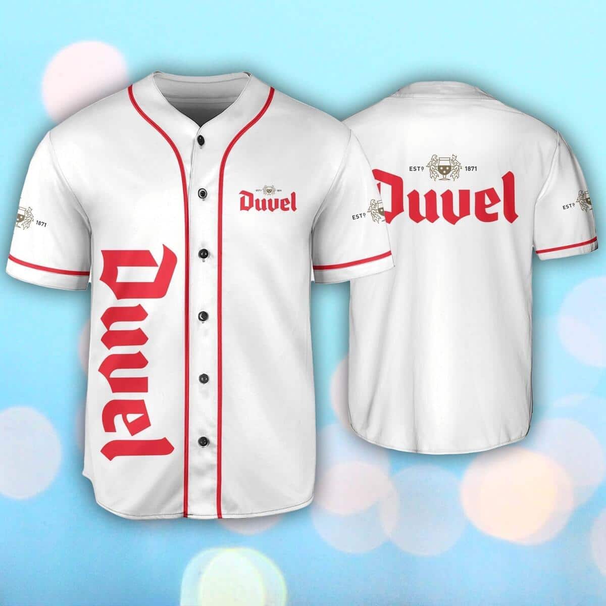Duvel Beer Baseball Jersey Gift For Sporty Boyfriend Duvel Beer Baseball Jersey Gift For Sporty Boyfriend