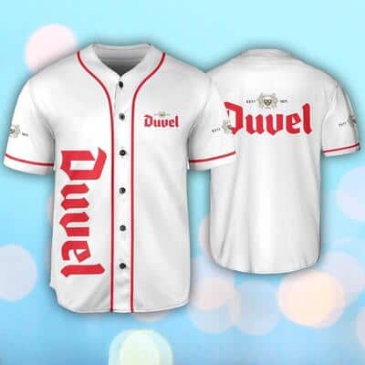 Duvel Beer Baseball Jersey Gift For Sporty Boyfriend Duvel Beer Baseball Jersey Gift For Sporty Boyfriend