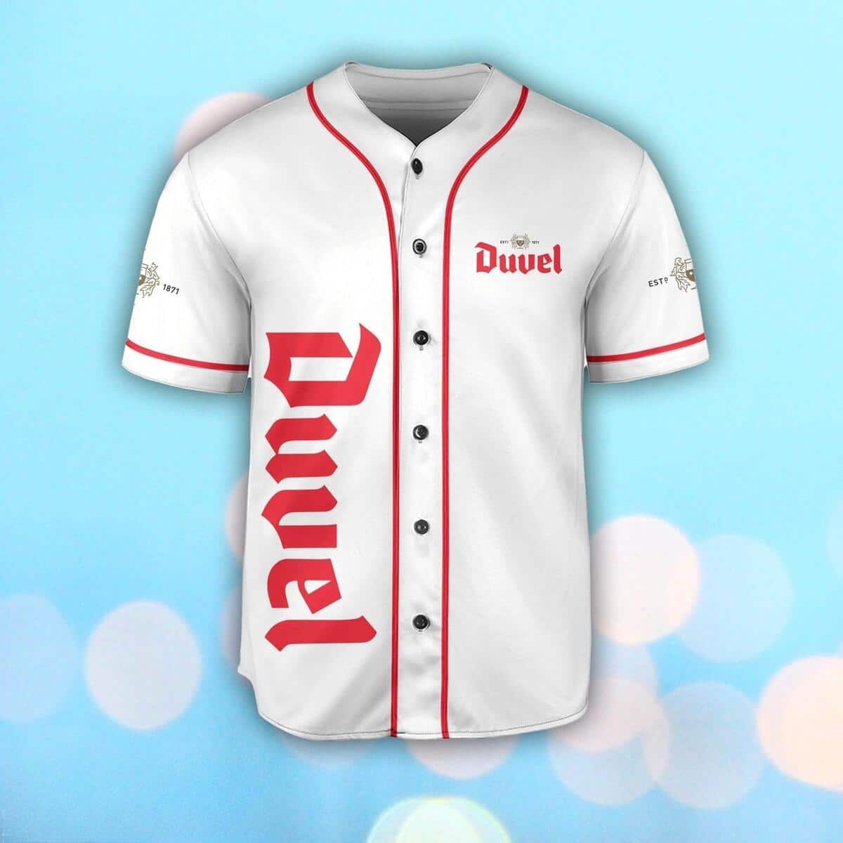 Duvel Beer Baseball Jersey Gift For Sporty Boyfriend Duvel Beer Baseball Jersey Gift For Sporty Boyfriend