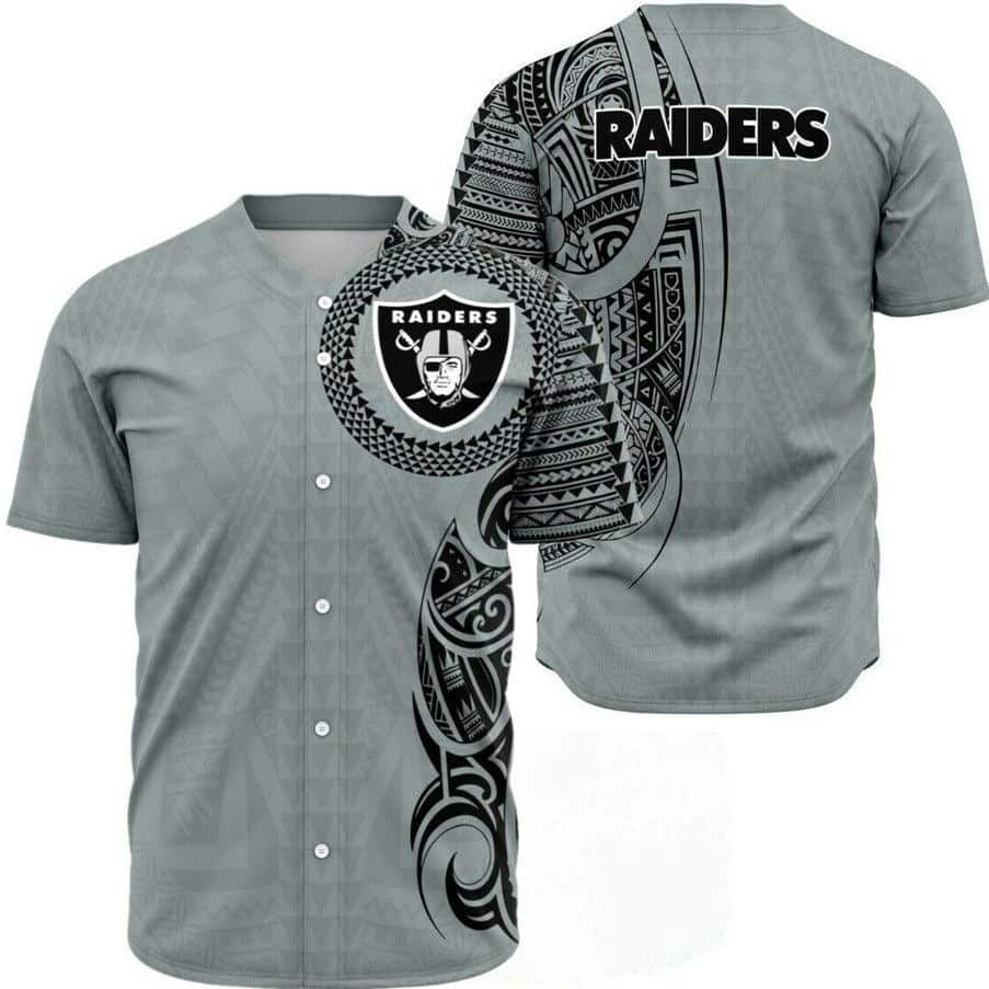 Las Vegas Raiders Baseball Jersey Gift For NFL Fans