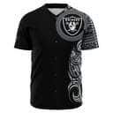 NFL Las Vegas Raiders Baseball Jersey Polynesian Pattern NFL Las Vegas Raiders Baseball Jersey Polynesian Pattern