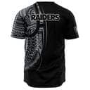 NFL Las Vegas Raiders Baseball Jersey Polynesian Pattern