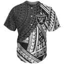 NFL Las Vegas Raiders Baseball Jersey Polynesian Art NFL Las Vegas Raiders Baseball Jersey Polynesian Art