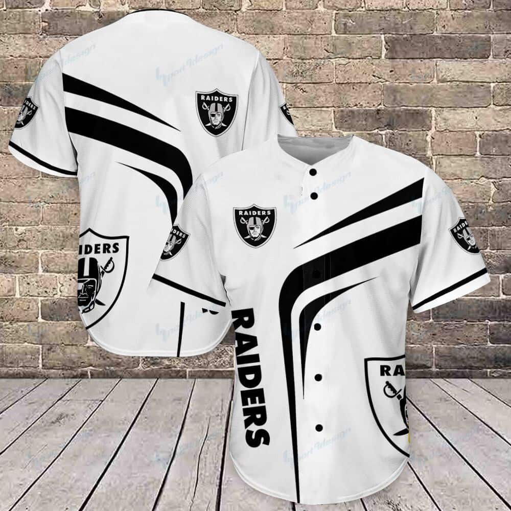 NFL Las Vegas Raiders Baseball Jersey Gift For Sport Dad