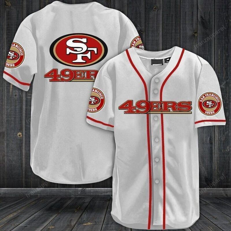Classic San Francisco 49ers Baseball Jersey Gift For NFL Fans Classic San Francisco 49ers Baseball Jersey Gift For NFL Fans