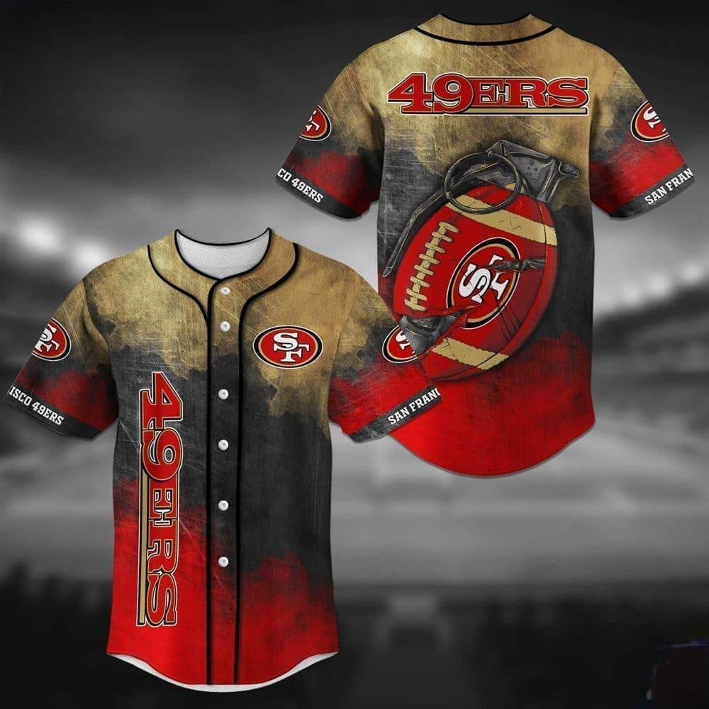 San Francisco 49ers NFL Baseball Jersey Gift For Sport Dad