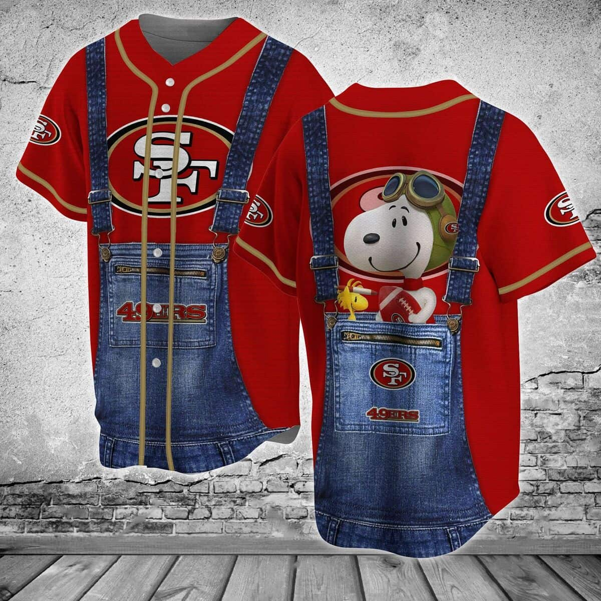 Cool San Francisco 49ers Baseball Jersey Gift For NFL Fans