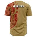 San Francisco 49ers Baseball Jersey Polynesian Pattern