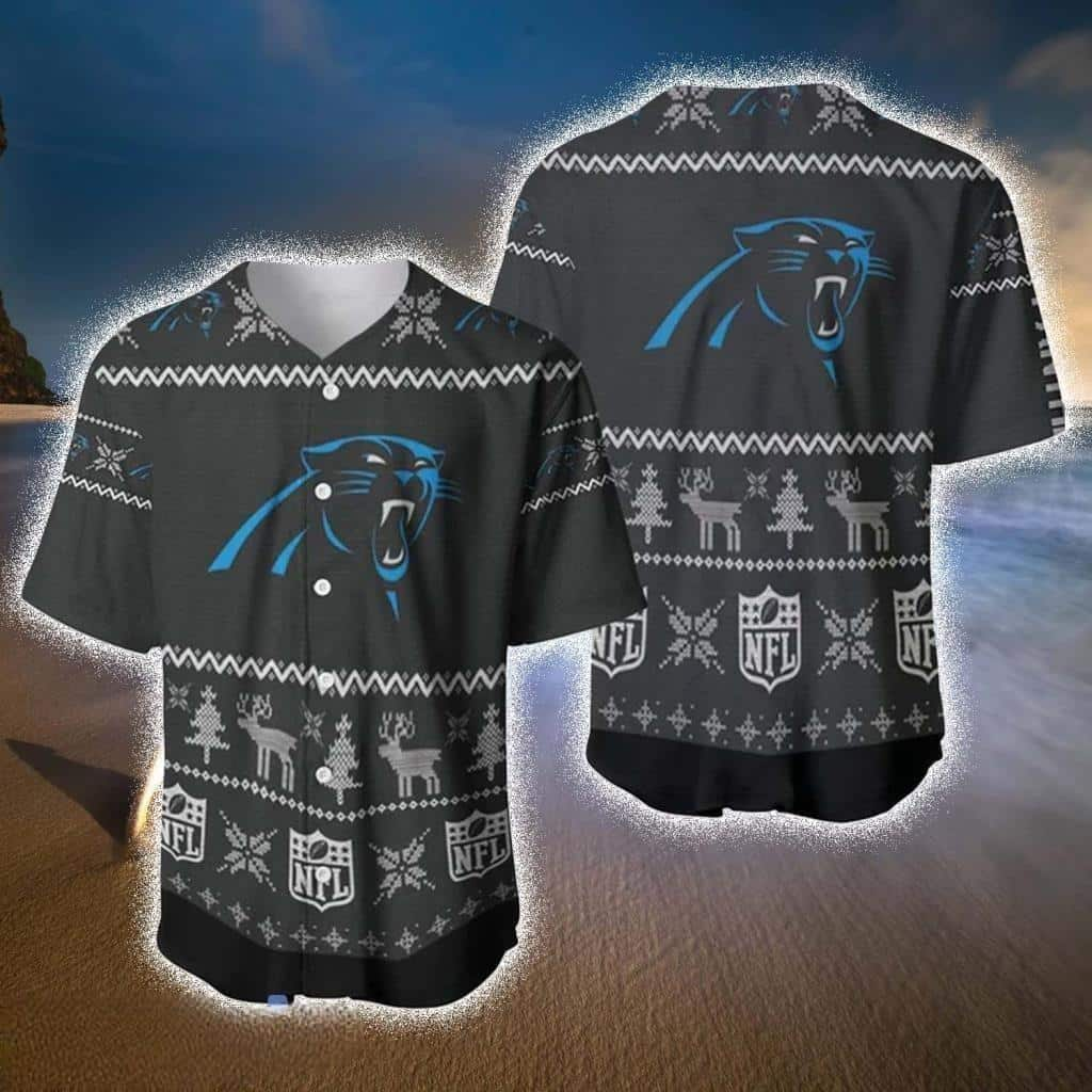 NFL Carolina Panthers Baseball Jersey Christmas Gift For Sporty Boyfriend