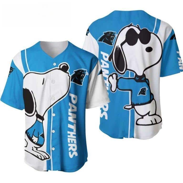 Snoopy Loves NFL Carolina Panthers Baseball Jersey Gift For Best Friend Snoopy Loves NFL Carolina Panthers Baseball Jersey Gift For Best Friend