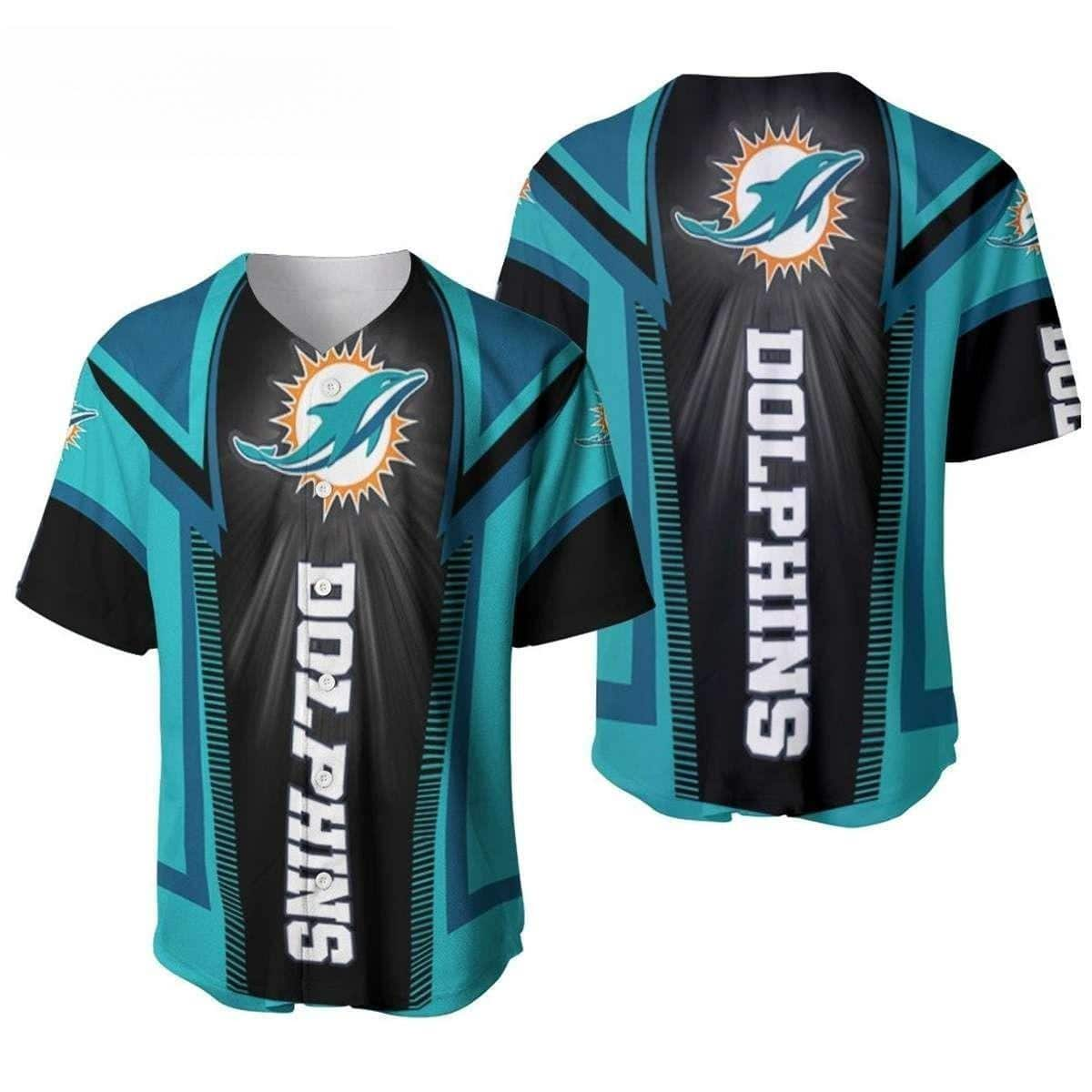 NFL Miami Dolphins Baseball Jersey Gift For Football Boyfriend