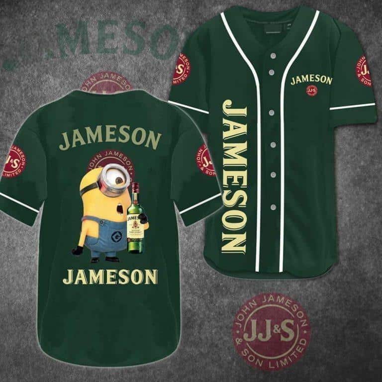Minion Loves Jameson Baseball Jersey Gift For Whiskey Lovers Minion Loves Jameson Baseball Jersey Gift For Whiskey Lovers
