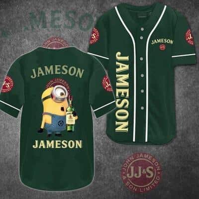 Minion Loves Jameson Baseball Jersey Gift For Whiskey Lovers