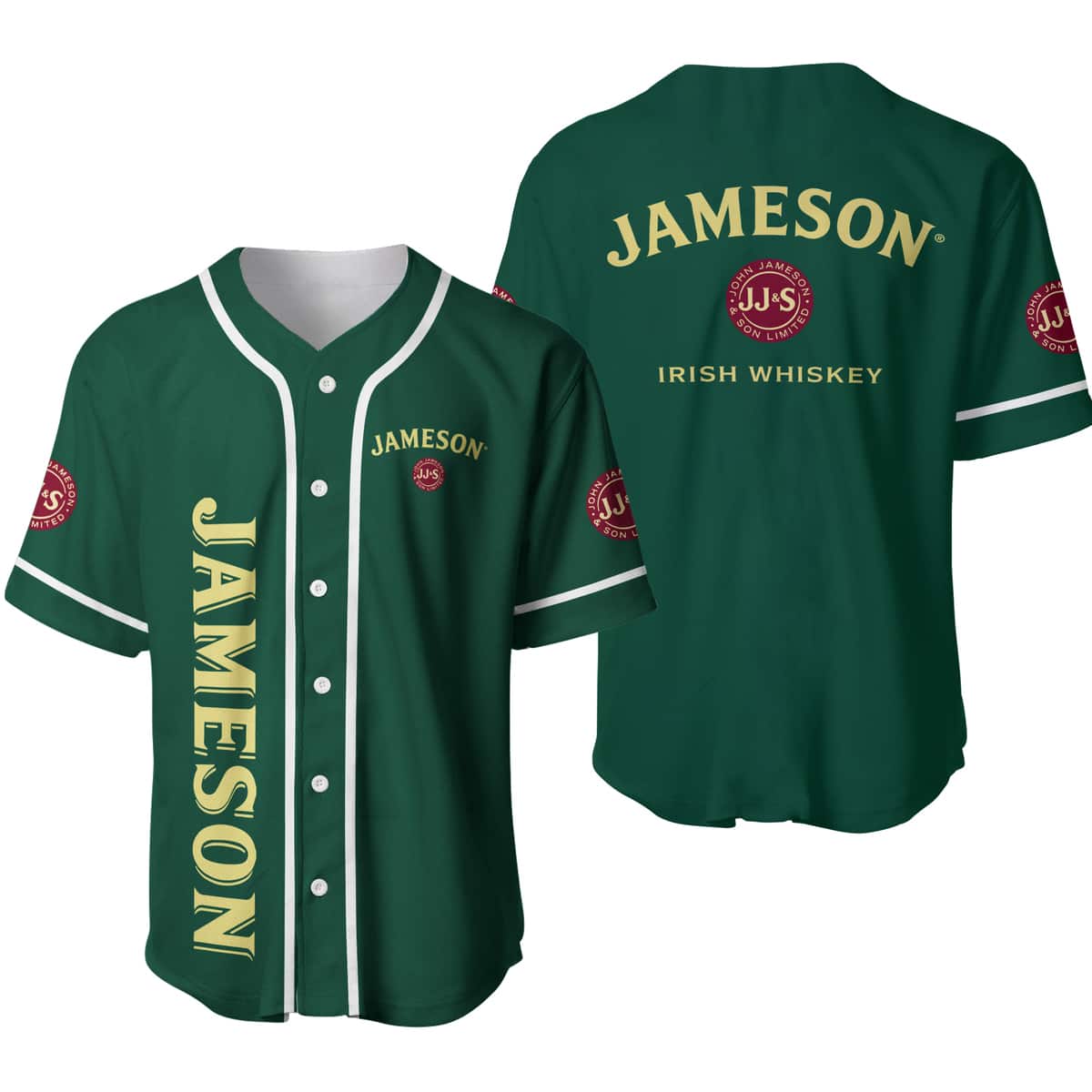 Jameson Irish Whiskey Baseball Jersey Gift For Sporty Husband Jameson Irish Whiskey Baseball Jersey Gift For Sporty Husband