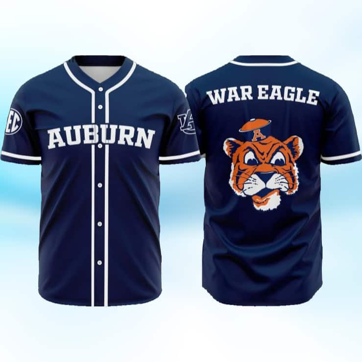 NCAA Auburn Tigers Baseball Jersey Football Gift For Boyfriend