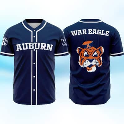 NCAA Auburn Tigers Baseball Jersey Football Gift For Boyfriend NCAA Auburn Tigers Baseball Jersey Football Gift For Boyfriend