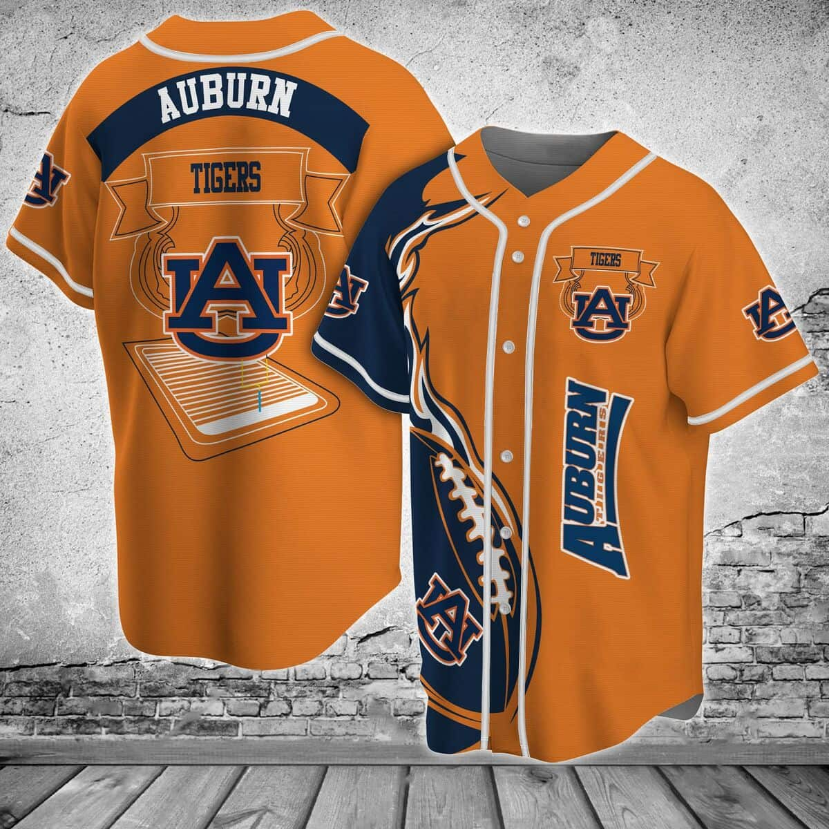 NCAA Auburn Tigers Baseball Jersey Sports Gift For Him