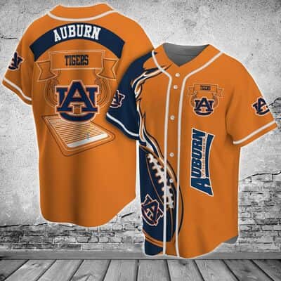 NCAA Auburn Tigers Baseball Jersey Sports Gift For Him NCAA Auburn Tigers Baseball Jersey Sports Gift For Him