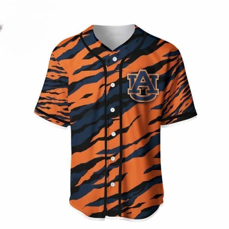 NCAA Auburn Tigers Baseball Jersey Gift For Him NCAA Auburn Tigers Baseball Jersey Gift For Him