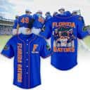 Personalized NCAA Florida Gators Blue Baseball Jersey Gift For Sport Dad Personalized NCAA Florida Gators Blue Baseball Jersey Gift For Sport Dad