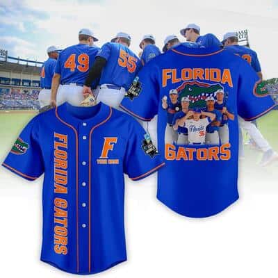 Personalized NCAA Florida Gators Blue Baseball Jersey Gift For Sport Dad Personalized NCAA Florida Gators Blue Baseball Jersey Gift For Sport Dad