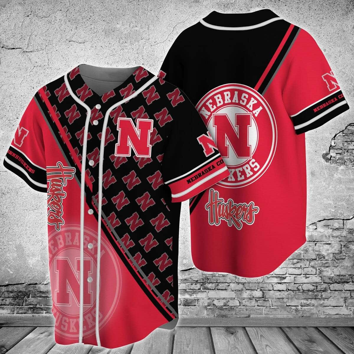 NCAA Nebraska Cornhuskers Baseball Jersey Gift For Sport Dad