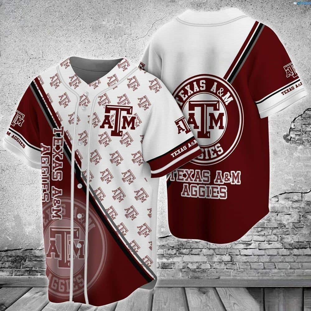 NCAA Texas Aggies Baseball Jersey Gift For Him NCAA Texas Aggies Baseball Jersey Gift For Him