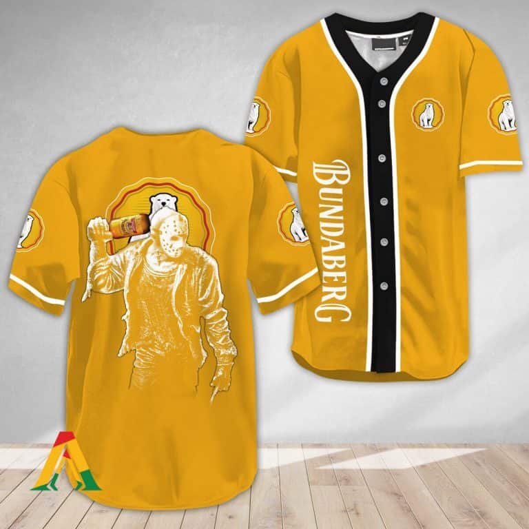 Horror Jason Voorhees Bundaberg Baseball Jersey Gift For Rum Drinkers Horror Jason Voorhees Bundaberg Baseball Jersey Gift For Rum Drinkers