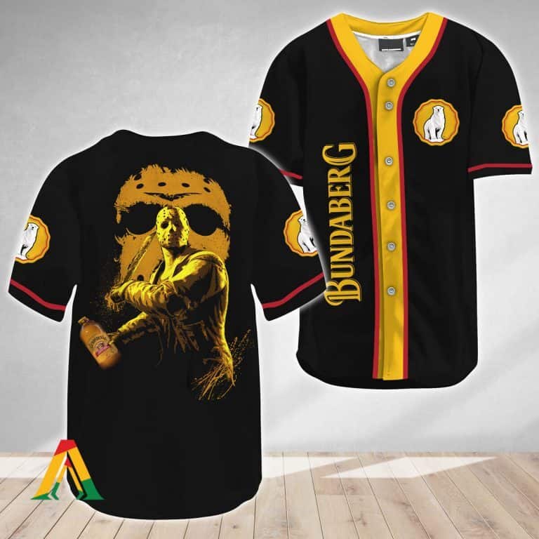 Bundaberg Rum Baseball Jersey Jason Voorhees Friday The 13th Bundaberg Rum Baseball Jersey Jason Voorhees Friday The 13th