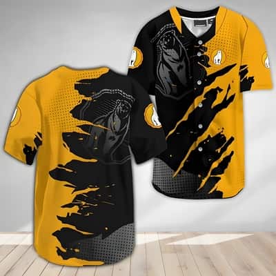 Bundaberg Rum Baseball Jersey Metal Crack Pattern