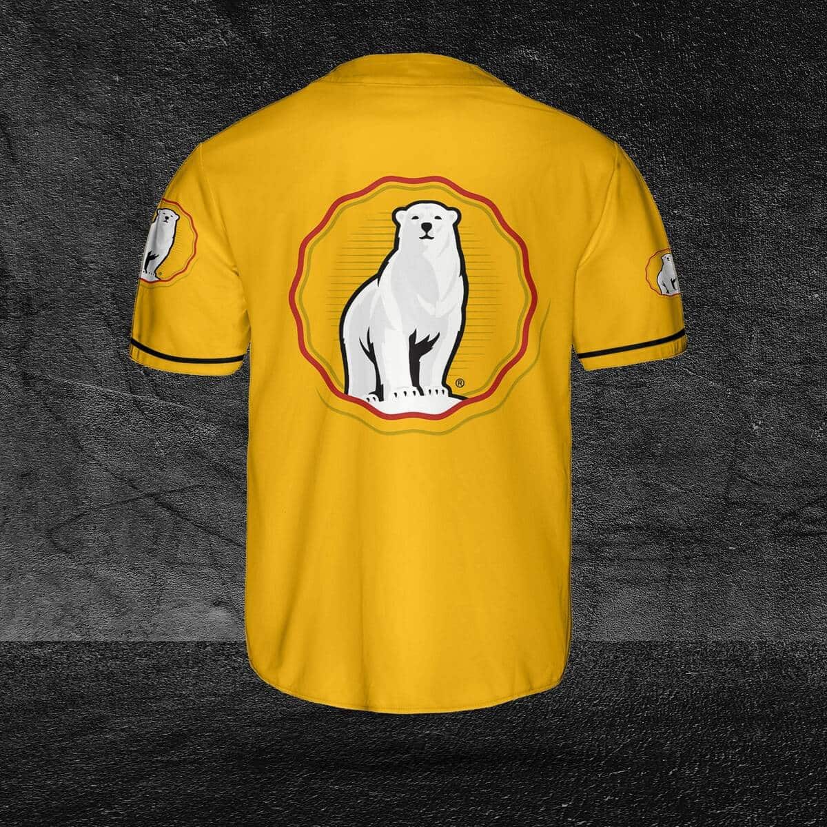 Yellow Bundaberg Baseball Jersey Gift For Rum Drinkers