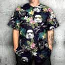 Star Wars Darth Vader Baseball Jersey Stormtrooper Helmet Tropical Flower