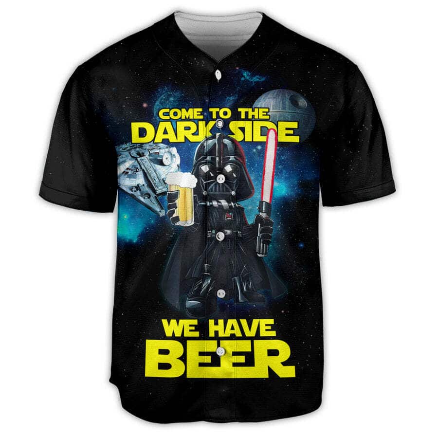 Star Wars Darth Vader Baseball Jersey Come To The Dark Side We Have Beer Star Wars Darth Vader Baseball Jersey Come To The Dark Side We Have Beer