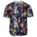 Star Wars Darth Vader Baseball Jersey Stormtrooper Tropical Flower