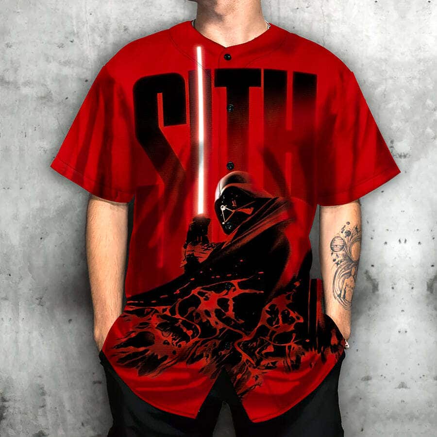 Darth Vader Sith Baseball Jersey Star Wars Birthday Gift Darth Vader Sith Baseball Jersey Star Wars Birthday Gift