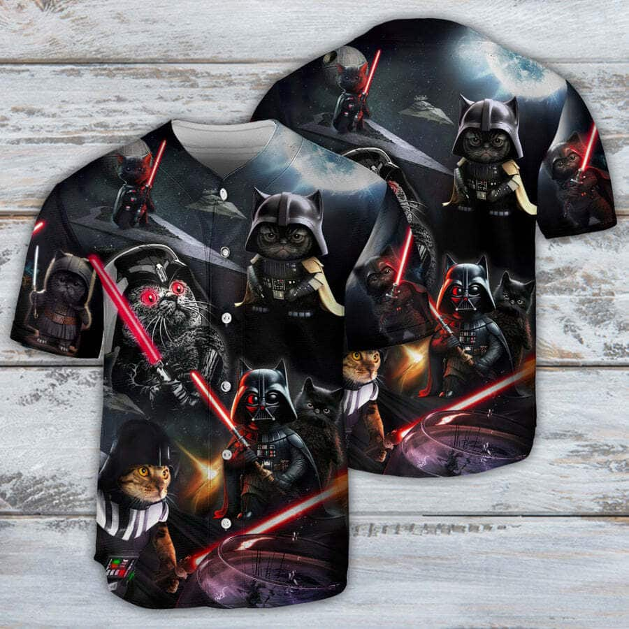 Cool Cat Darth Vader Baseball Jersey Gift For Star Wars Fans