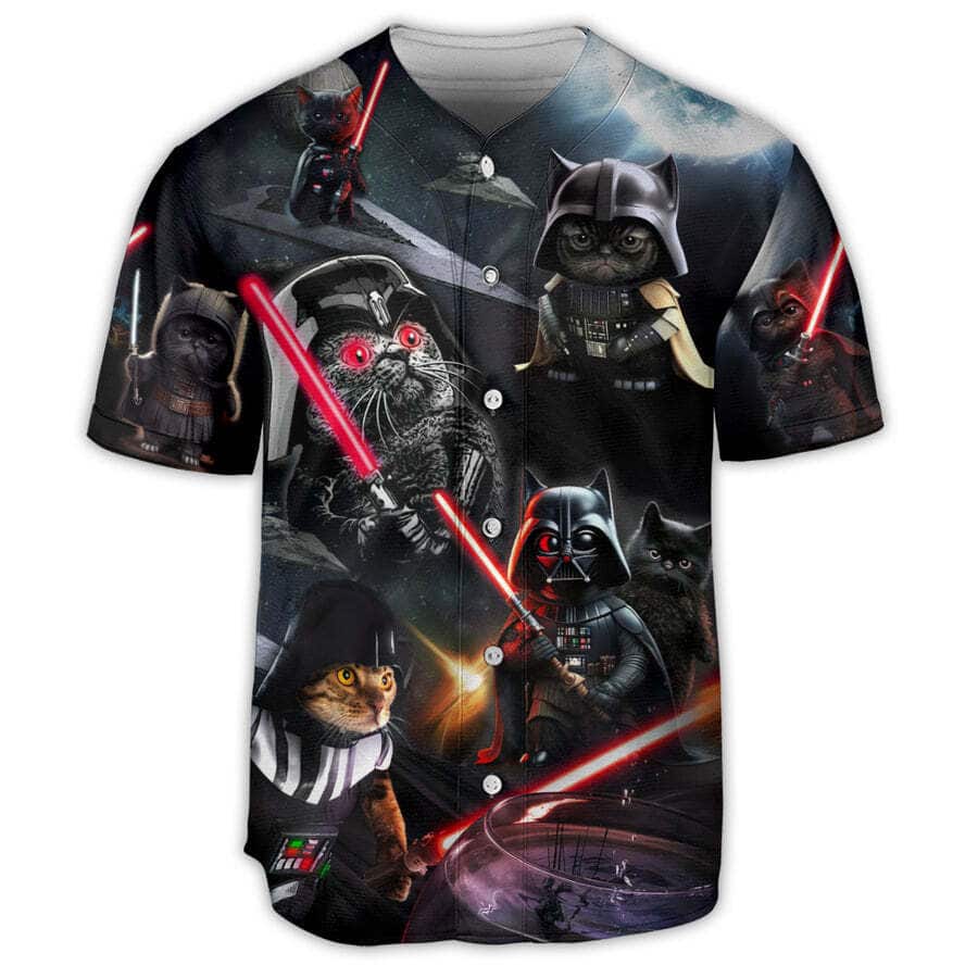 Cool Cat Darth Vader Baseball Jersey Gift For Star Wars Fans Cool Cat Darth Vader Baseball Jersey Gift For Star Wars Fans