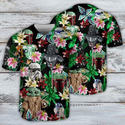 Star Wars Lego Baby Yoda Boba Fett Stormtroopers Darth Vader Baseball Jersey