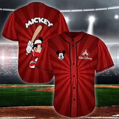 Mickey Mouse Disney Player Football Baseball Jersey