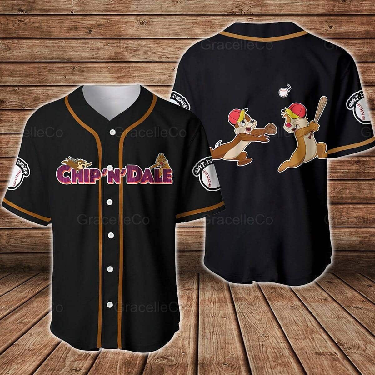 Chip And Dale Disney Baseball Jersey Gift For Best Friend Chip And Dale Disney Baseball Jersey Gift For Best Friend